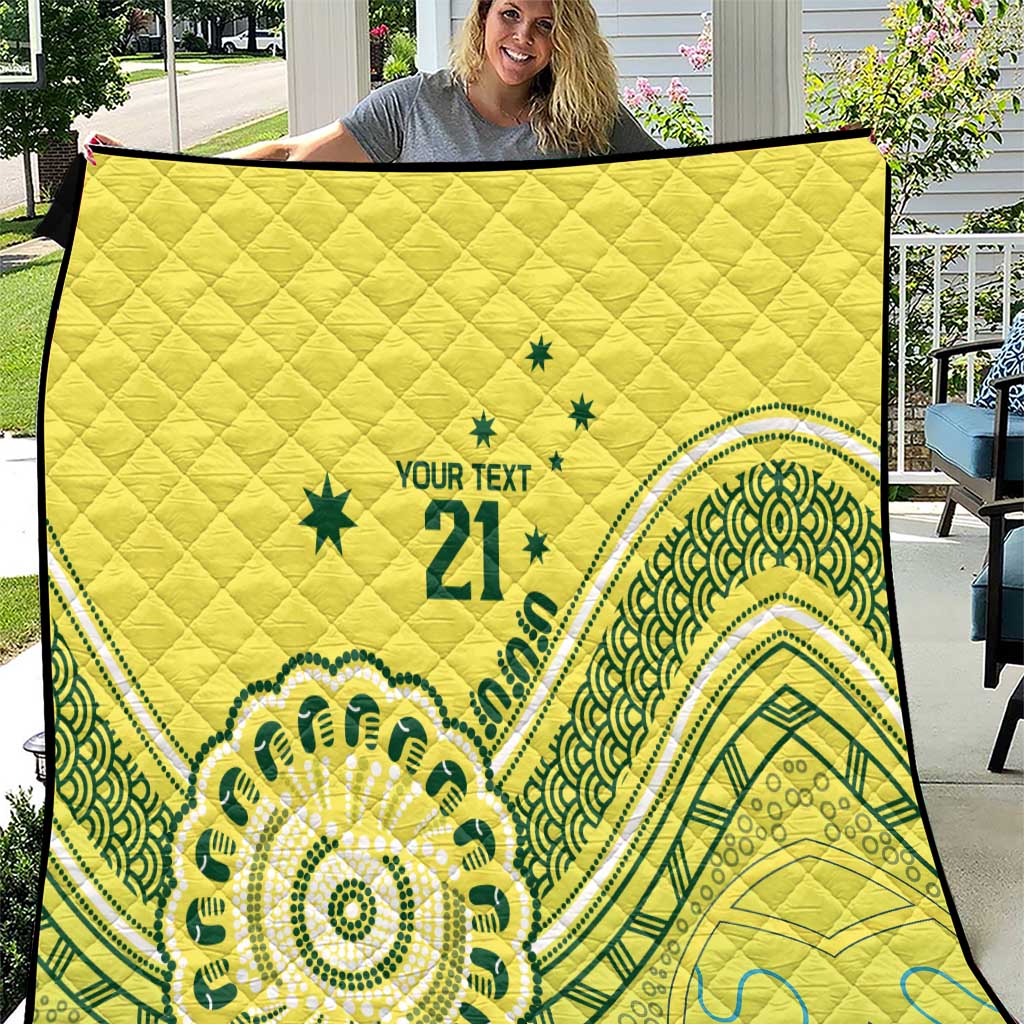 Custom Cricket Aussie Pride Quilt Aboriginal Dot Art Cricket - Aussie Hoodie