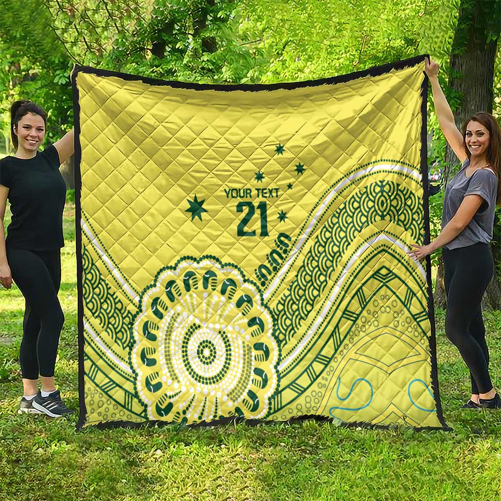 Custom Cricket Aussie Pride Quilt Aboriginal Dot Art Cricket - Aussie Hoodie