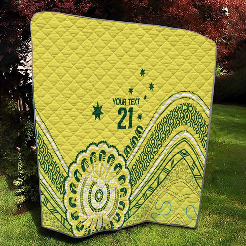 Custom Cricket Aussie Pride Quilt Aboriginal Dot Art Cricket - Aussie Hoodie