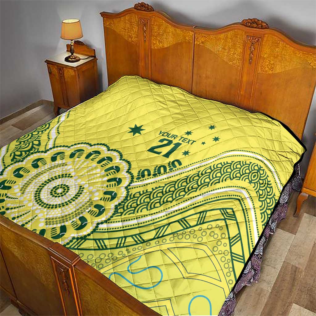 Custom Cricket Aussie Pride Quilt Aboriginal Dot Art Cricket - Aussie Hoodie