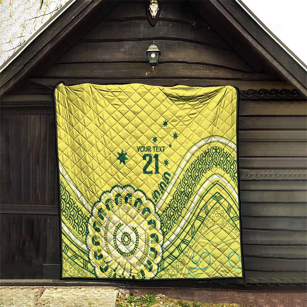 Custom Cricket Aussie Pride Quilt Aboriginal Dot Art Cricket - Aussie Hoodie