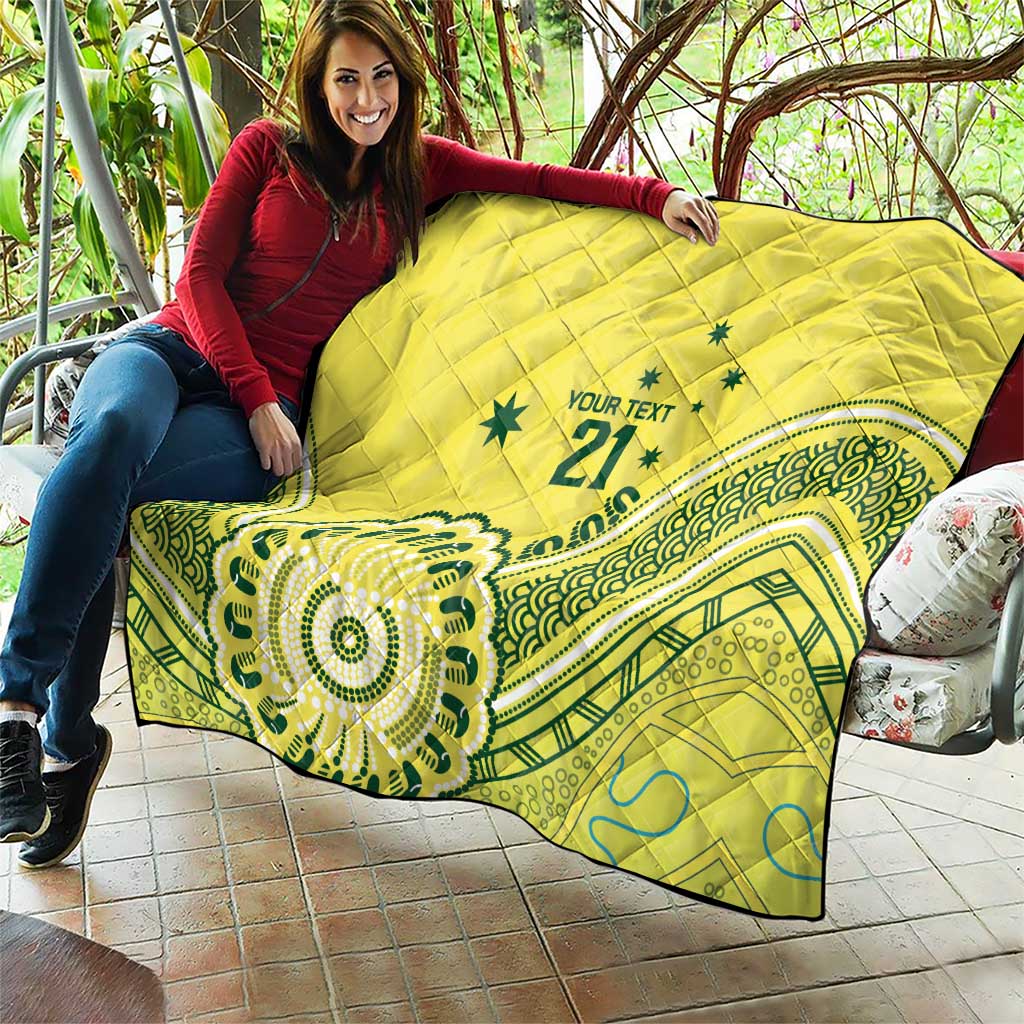Custom Cricket Aussie Pride Quilt Aboriginal Dot Art Cricket - Aussie Hoodie