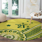 Custom Cricket Aussie Pride Round Carpet Aboriginal Dot Art Cricket - Aussie Hoodie