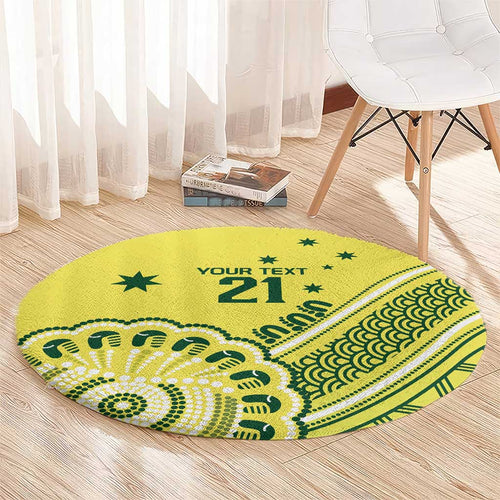 Custom Cricket Aussie Pride Round Carpet Aboriginal Dot Art Cricket - Aussie Hoodie