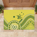 Custom Cricket Aussie Pride Rubber Doormat Aboriginal Dot Art Cricket - Aussie Hoodie
