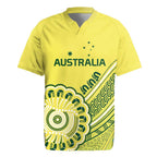 Custom Cricket Aussie Pride Rugby Jersey Aboriginal Dot Art Cricket - Aussie Hoodie