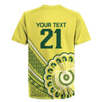 Custom Cricket Aussie Pride Rugby Jersey Aboriginal Dot Art Cricket - Aussie Hoodie