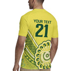 Custom Cricket Aussie Pride Rugby Jersey Aboriginal Dot Art Cricket - Aussie Hoodie