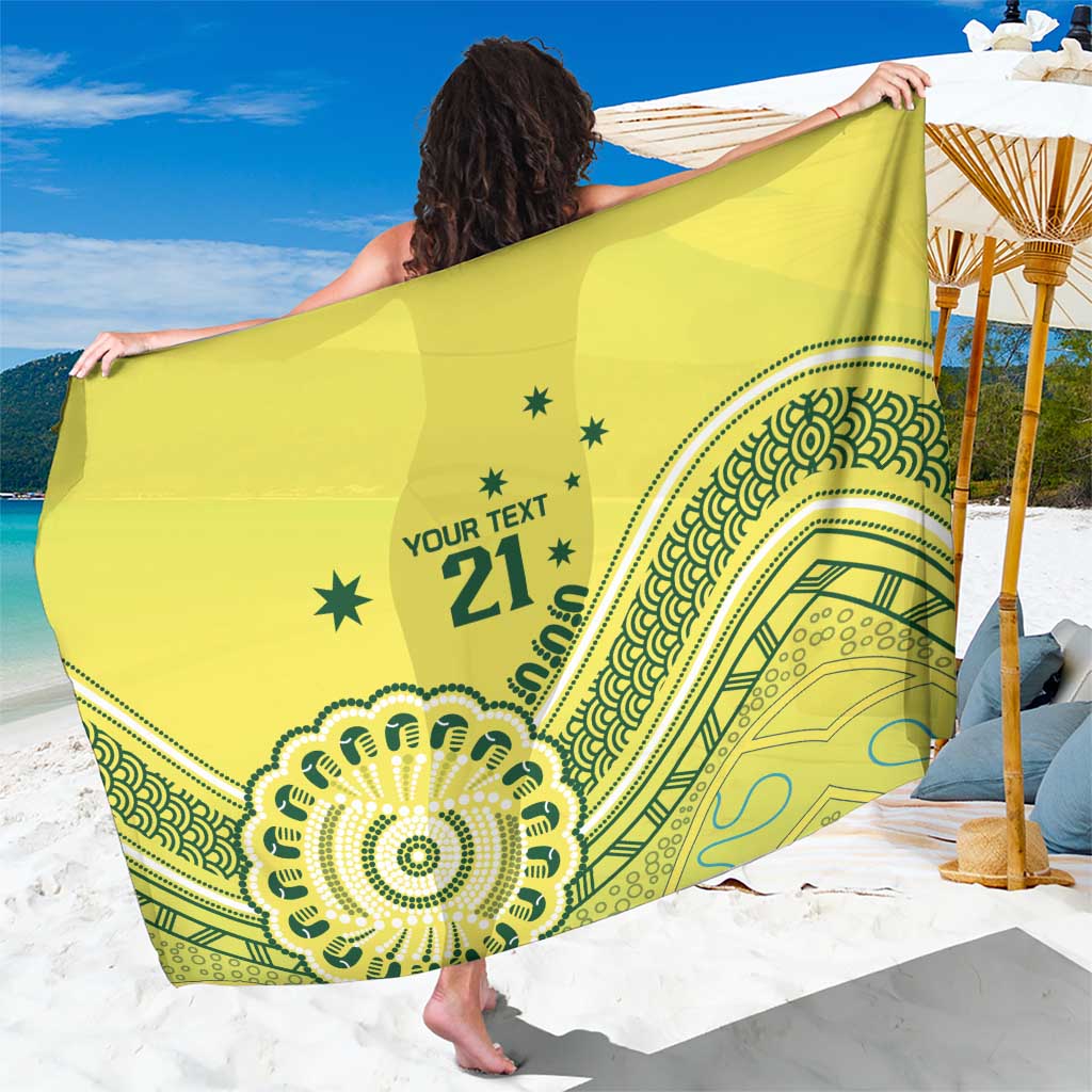Custom Cricket Aussie Pride Sarong Aboriginal Dot Art Cricket - Aussie Hoodie