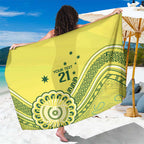 Custom Cricket Aussie Pride Sarong Aboriginal Dot Art Cricket - Aussie Hoodie