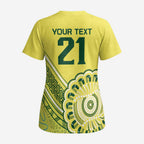 Custom Cricket Aussie Pride Scrub Top Aboriginal Dot Art Cricket - Aussie Hoodie