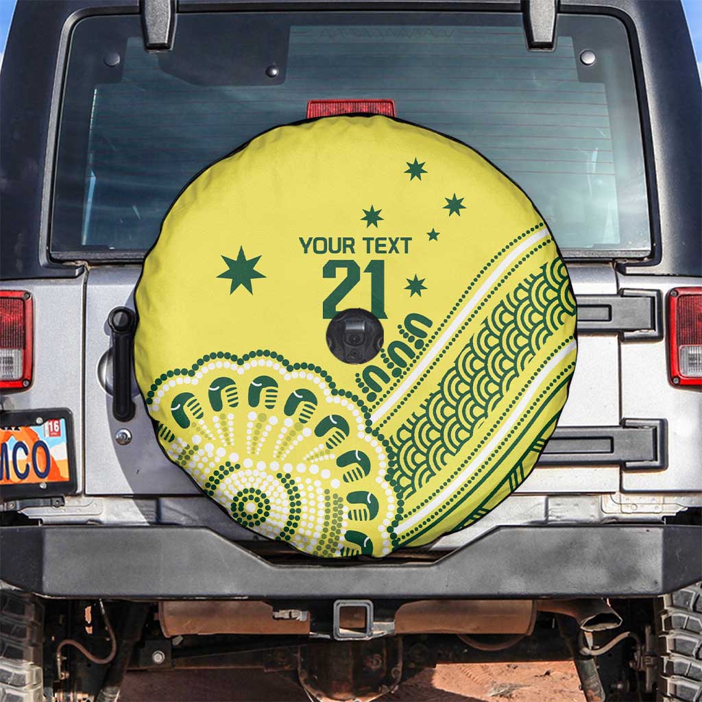 Custom Cricket Aussie Pride Spare Tire Cover Aboriginal Dot Art Cricket - Aussie Hoodie