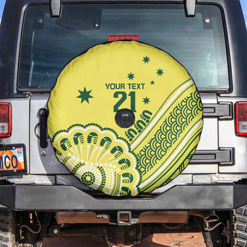 Custom Cricket Aussie Pride Spare Tire Cover Aboriginal Dot Art Cricket - Aussie Hoodie