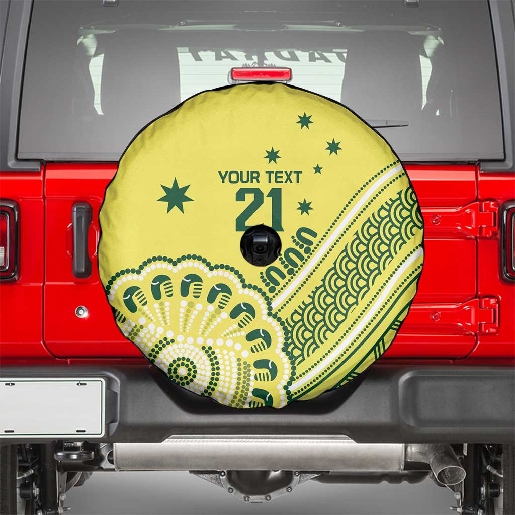 Custom Cricket Aussie Pride Spare Tire Cover Aboriginal Dot Art Cricket - Aussie Hoodie