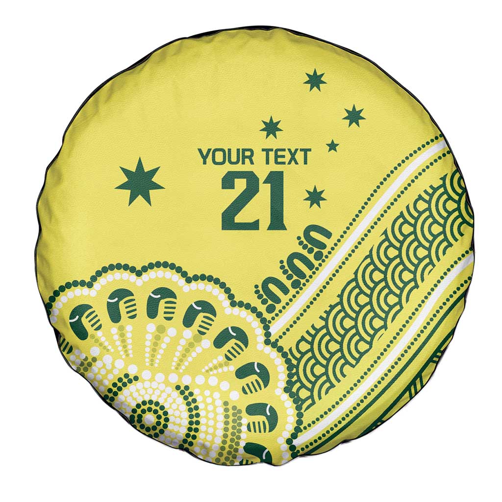 Custom Cricket Aussie Pride Spare Tire Cover Aboriginal Dot Art Cricket - Aussie Hoodie