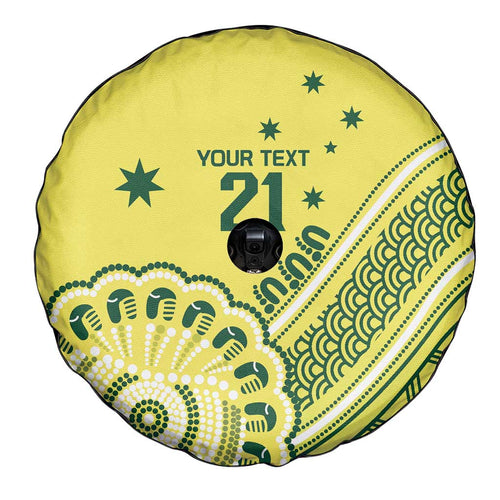 Custom Cricket Aussie Pride Spare Tire Cover Aboriginal Dot Art Cricket - Aussie Hoodie