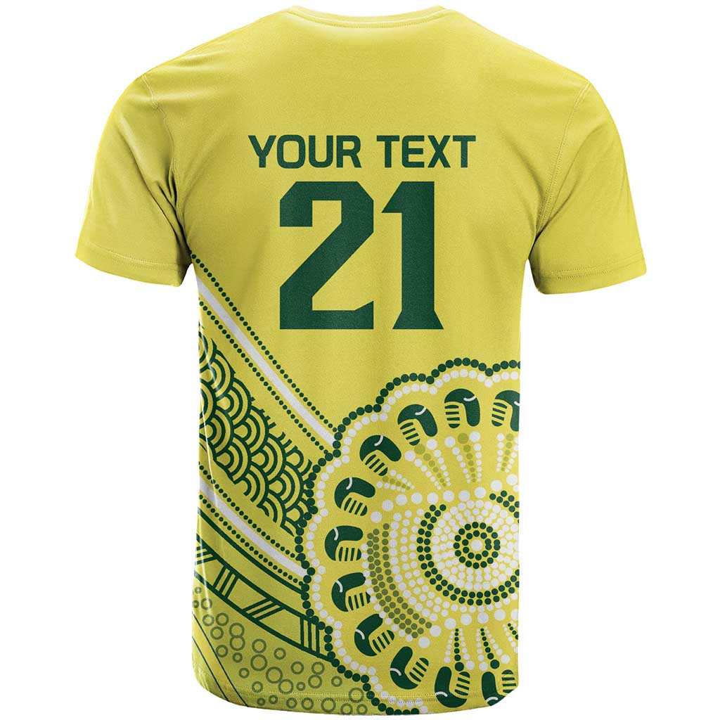 Custom Cricket Aussie Pride T Shirt Aboriginal Dot Art Cricket - Aussie Hoodie