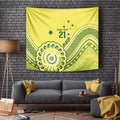 Custom Cricket Aussie Pride Tapestry Aboriginal Dot Art Cricket - Aussie Hoodie