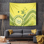 Custom Cricket Aussie Pride Tapestry Aboriginal Dot Art Cricket - Aussie Hoodie