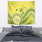 Custom Cricket Aussie Pride Tapestry Aboriginal Dot Art Cricket - Aussie Hoodie