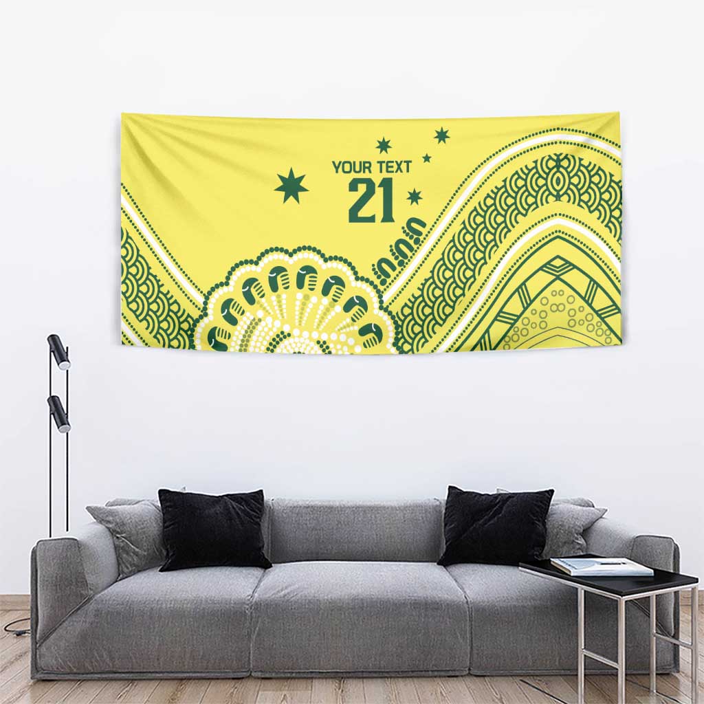 Custom Cricket Aussie Pride Tapestry Aboriginal Dot Art Cricket - Aussie Hoodie