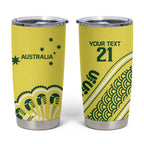 Custom Cricket Aussie Pride Tumbler Cup Aboriginal Dot Art Cricket - Aussie Hoodie