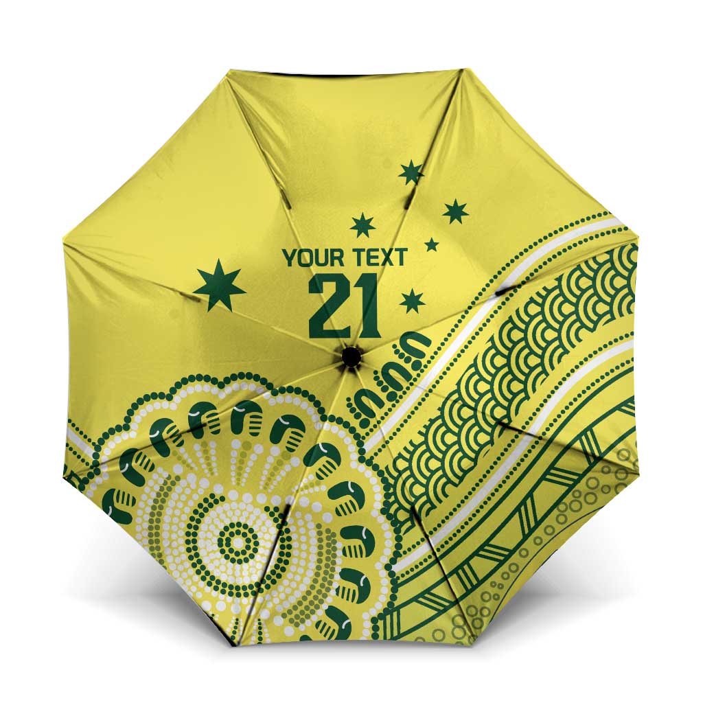 Custom Cricket Aussie Pride Umbrella Aboriginal Dot Art Cricket - Aussie Hoodie