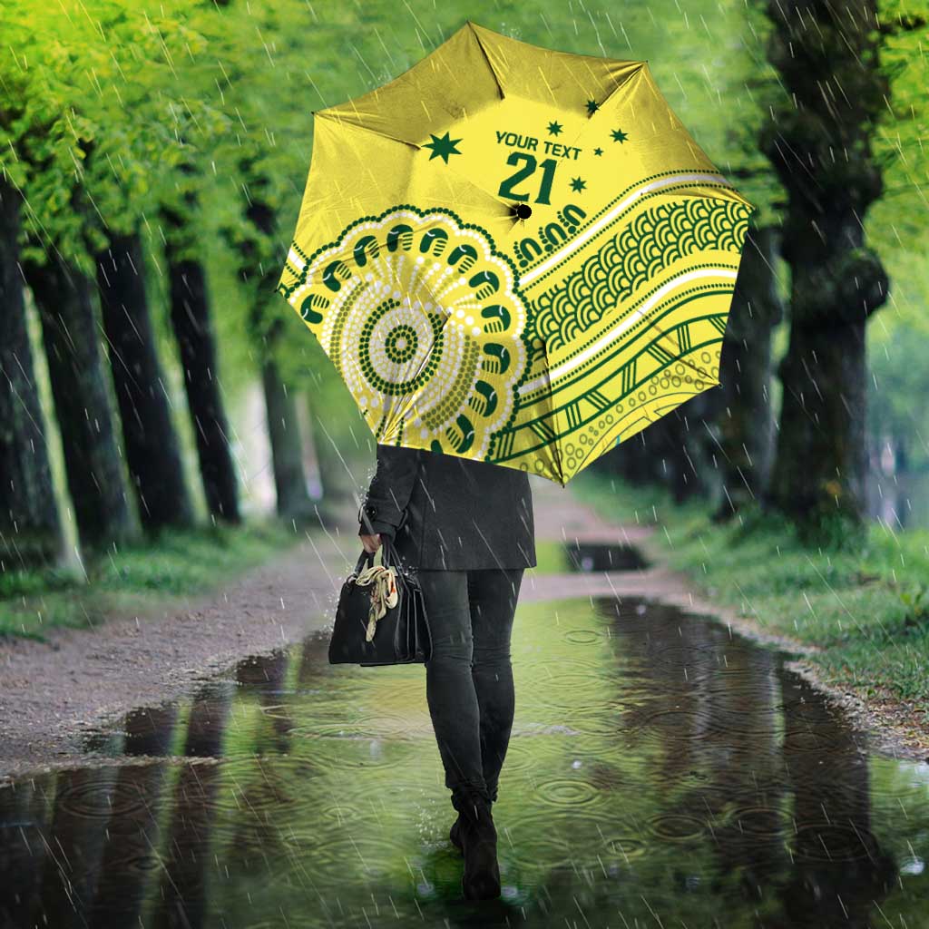 Custom Cricket Aussie Pride Umbrella Aboriginal Dot Art Cricket - Aussie Hoodie