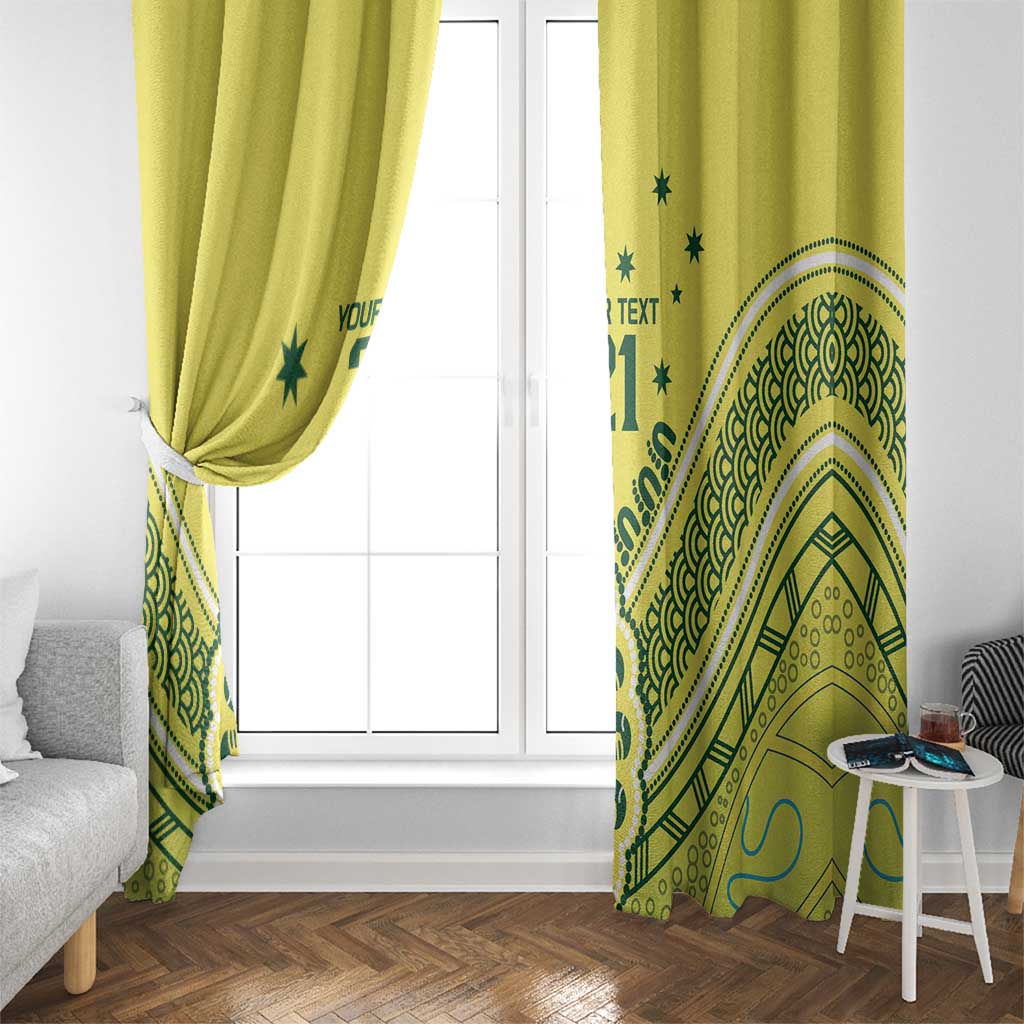 Custom Cricket Aussie Pride Window Curtain Aboriginal Dot Art Cricket - Aussie Hoodie