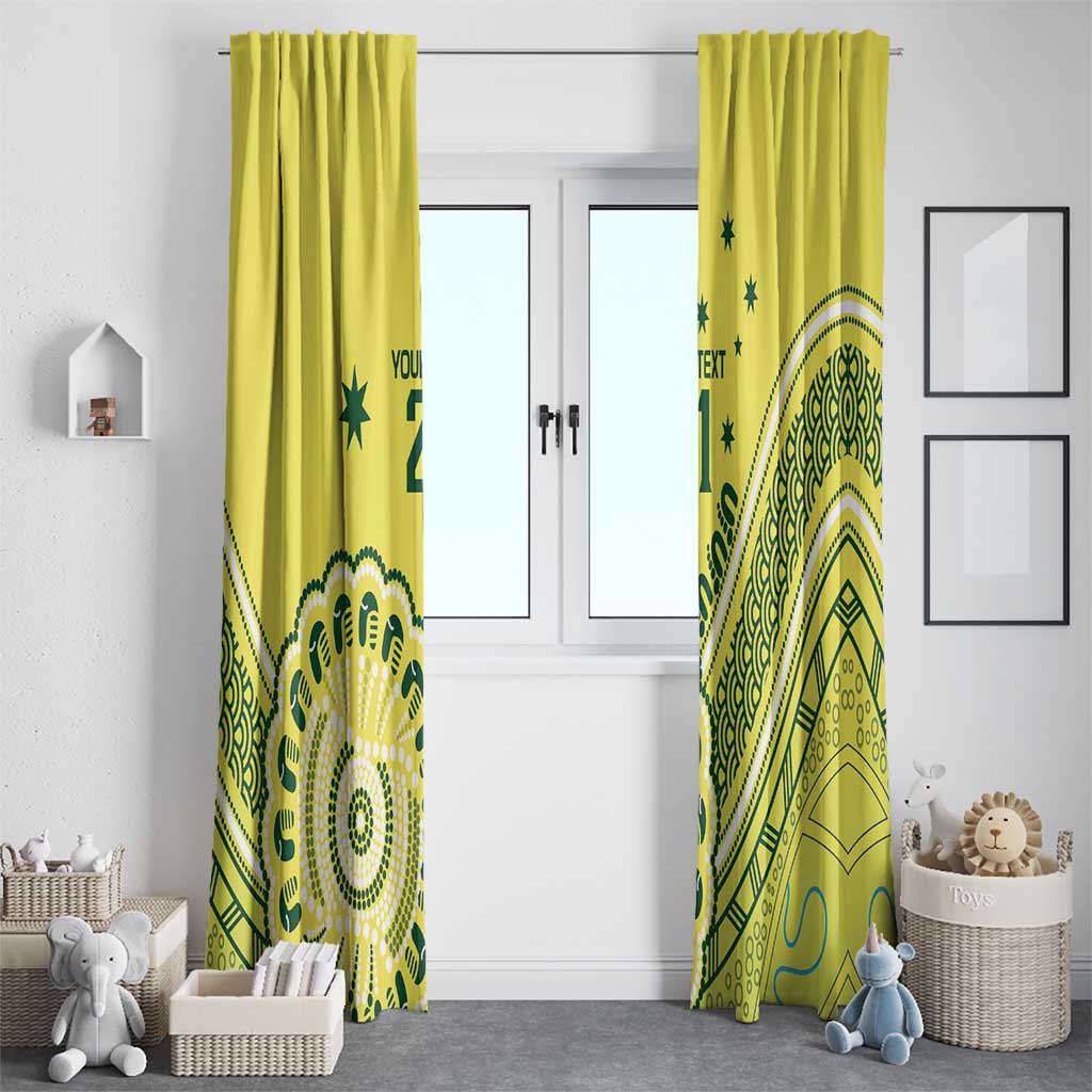 Custom Cricket Aussie Pride Window Curtain Aboriginal Dot Art Cricket - Aussie Hoodie