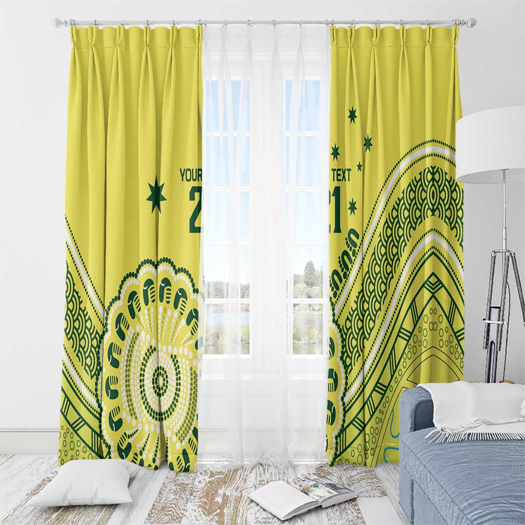 Custom Cricket Aussie Pride Window Curtain Aboriginal Dot Art Cricket - Aussie Hoodie