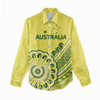 Custom Cricket Aussie Pride Women Casual Shirt Aboriginal Dot Art Cricket - Aussie Hoodie