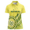 Custom Cricket Aussie Pride Women Polo Shirt Aboriginal Dot Art Cricket - Aussie Hoodie