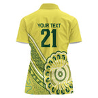 Custom Cricket Aussie Pride Women Polo Shirt Aboriginal Dot Art Cricket - Aussie Hoodie