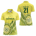 Custom Cricket Aussie Pride Women Polo Shirt Aboriginal Dot Art Cricket - Aussie Hoodie