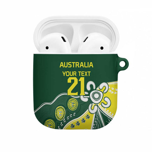 Custom Cricket Aussie Pride AirPods Case Indigenous Inspired - Aussie Hoodie