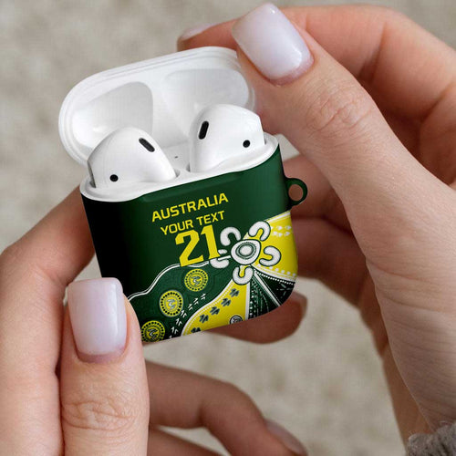 Custom Cricket Aussie Pride AirPods Case Indigenous Inspired - Aussie Hoodie