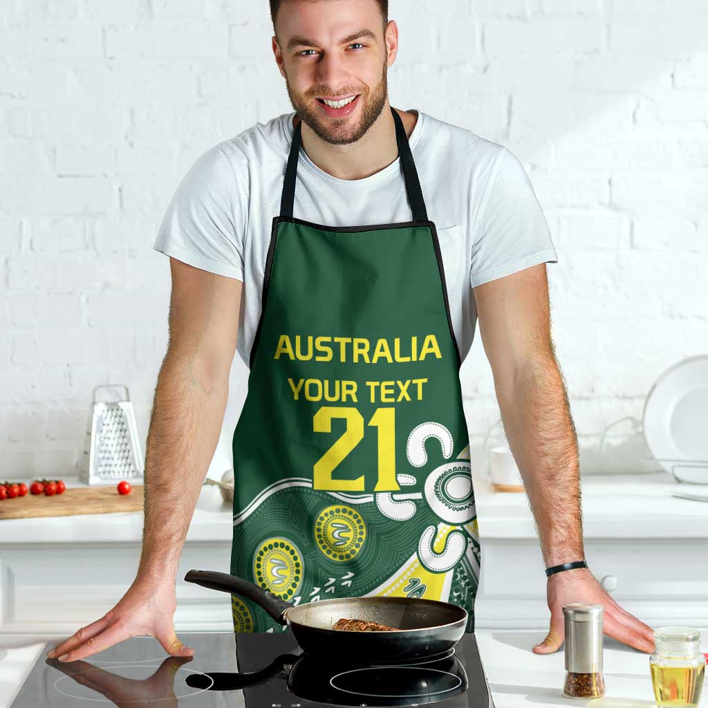 Custom Cricket Aussie Pride Apron Indigenous Inspired - Aussie Hoodie