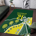 Custom Cricket Aussie Pride Area Rug Indigenous Inspired - Aussie Hoodie