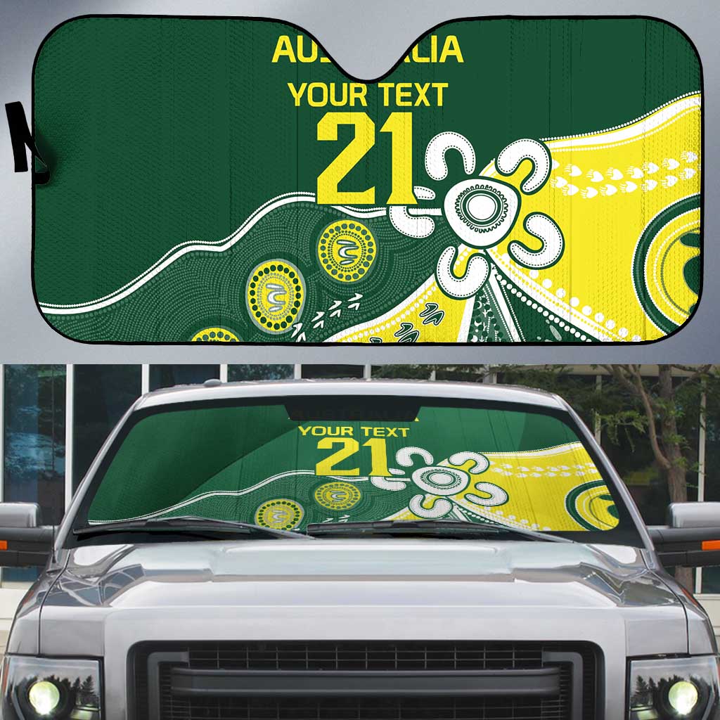 Custom Cricket Aussie Pride Auto Sun Shade Indigenous Inspired - Aussie Hoodie