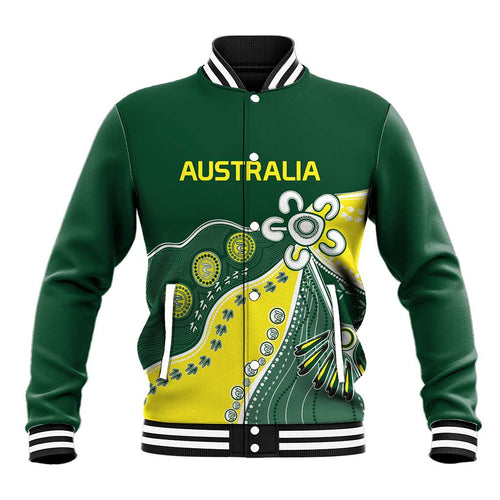 Custom Cricket Aussie Pride Baseball Jacket Indigenous Inspired - Aussie Hoodie