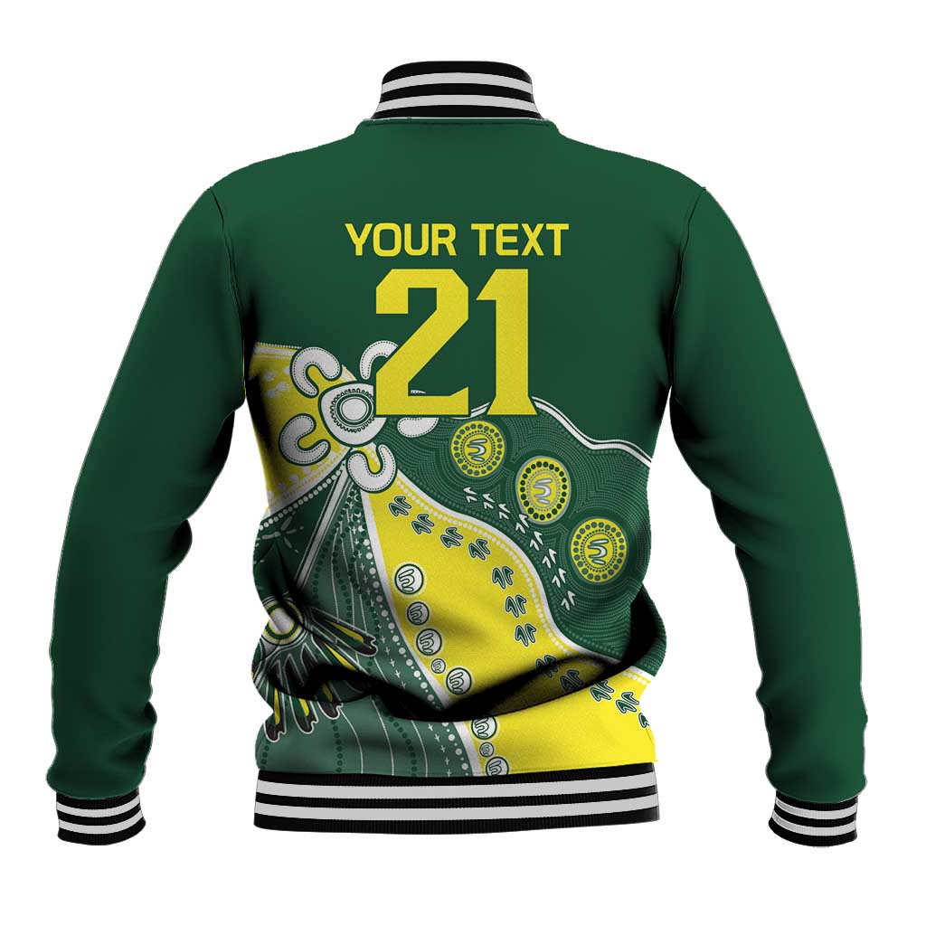 Custom Cricket Aussie Pride Baseball Jacket Indigenous Inspired - Aussie Hoodie