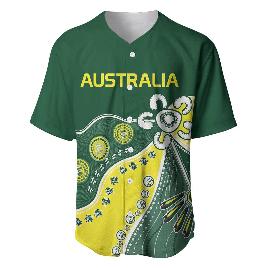 Custom Cricket Aussie Pride Baseball Jersey Indigenous Inspired - Aussie Hoodie