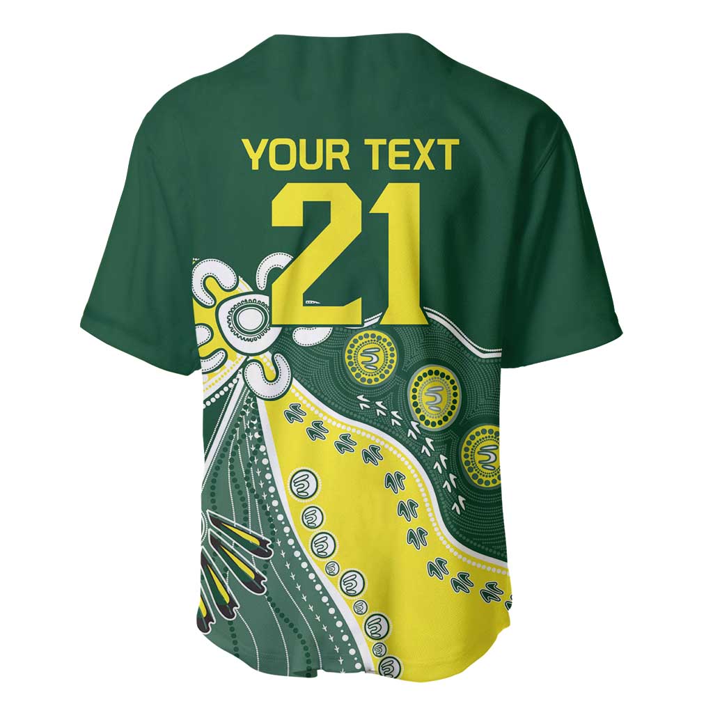 Custom Cricket Aussie Pride Baseball Jersey Indigenous Inspired - Aussie Hoodie
