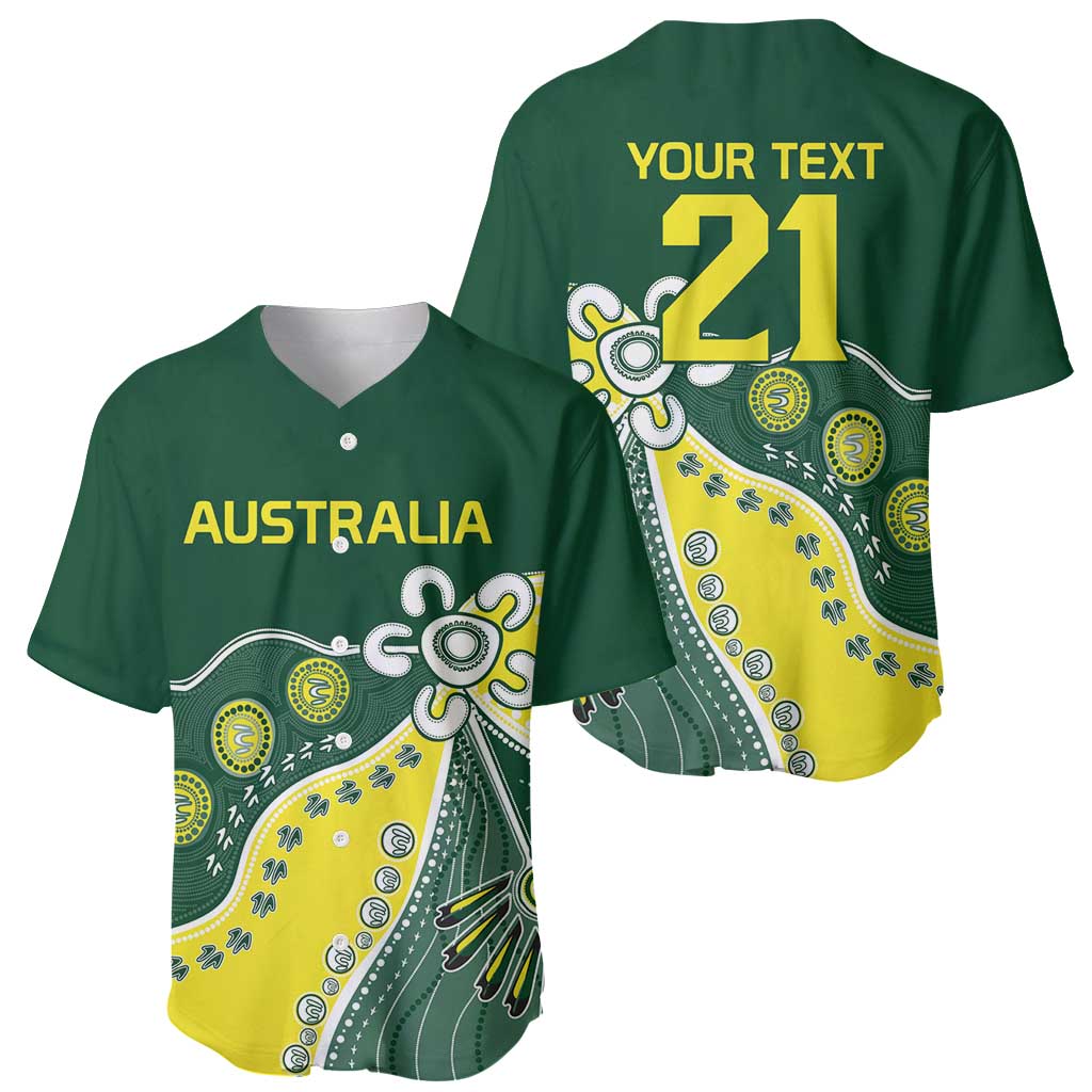 Custom Cricket Aussie Pride Baseball Jersey Indigenous Inspired - Aussie Hoodie