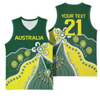 Custom Cricket Aussie Pride Basketball Jersey Indigenous Inspired - Aussie Hoodie