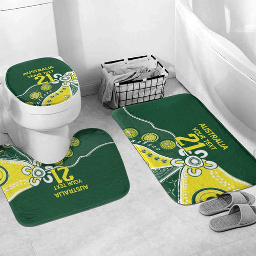 Custom Cricket Aussie Pride Bathroom Set Indigenous Inspired - Aussie Hoodie