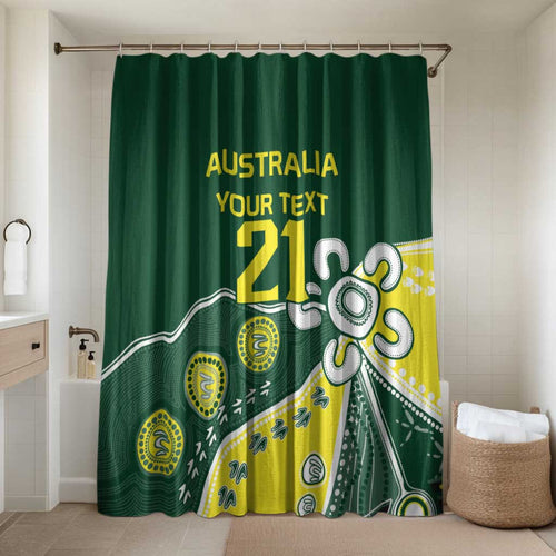 Custom Cricket Aussie Pride Bathroom Set Indigenous Inspired - Aussie Hoodie