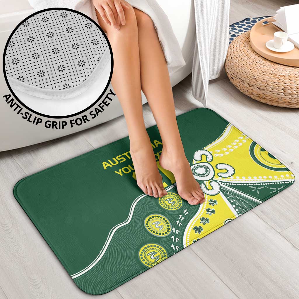 Custom Cricket Aussie Pride Bathroom Set Indigenous Inspired - Aussie Hoodie