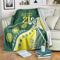 Custom Cricket Aussie Pride Blanket Indigenous Inspired - Aussie Hoodie
